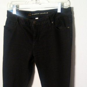 Pre-Owned Lauren Conrad Black Mid-Rise Jeans